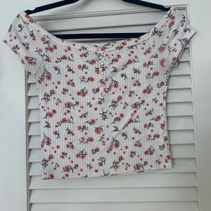 off the shoulder crop top